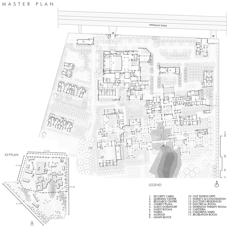Centro de Cuidados Paliativos Bagchi Karunashraya / Mindspace - Imagem 18 de 36