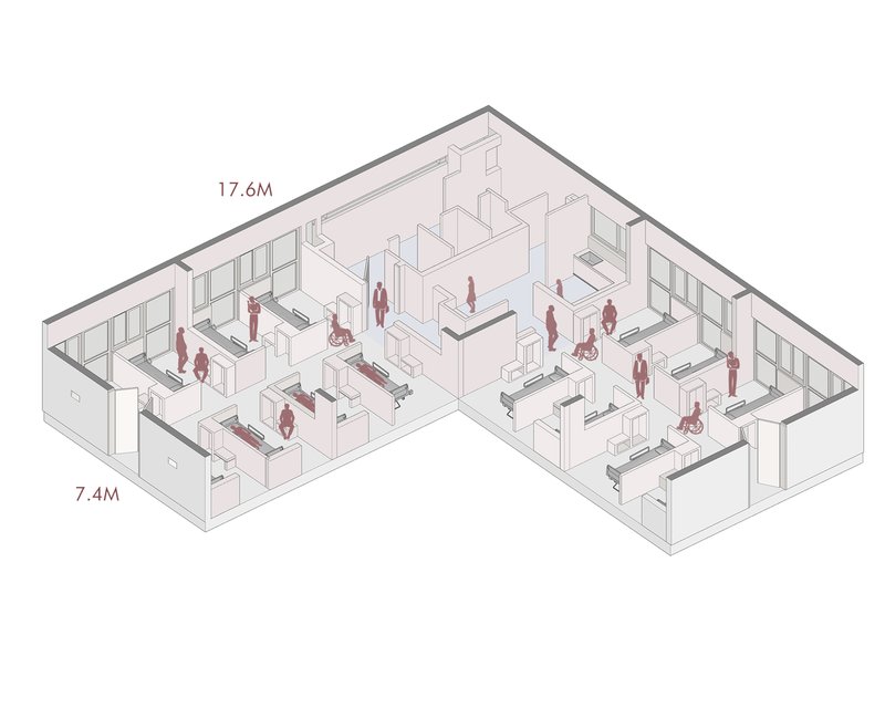 Centro de Cuidados Paliativos Bagchi Karunashraya / Mindspace - Imagem 27 de 36